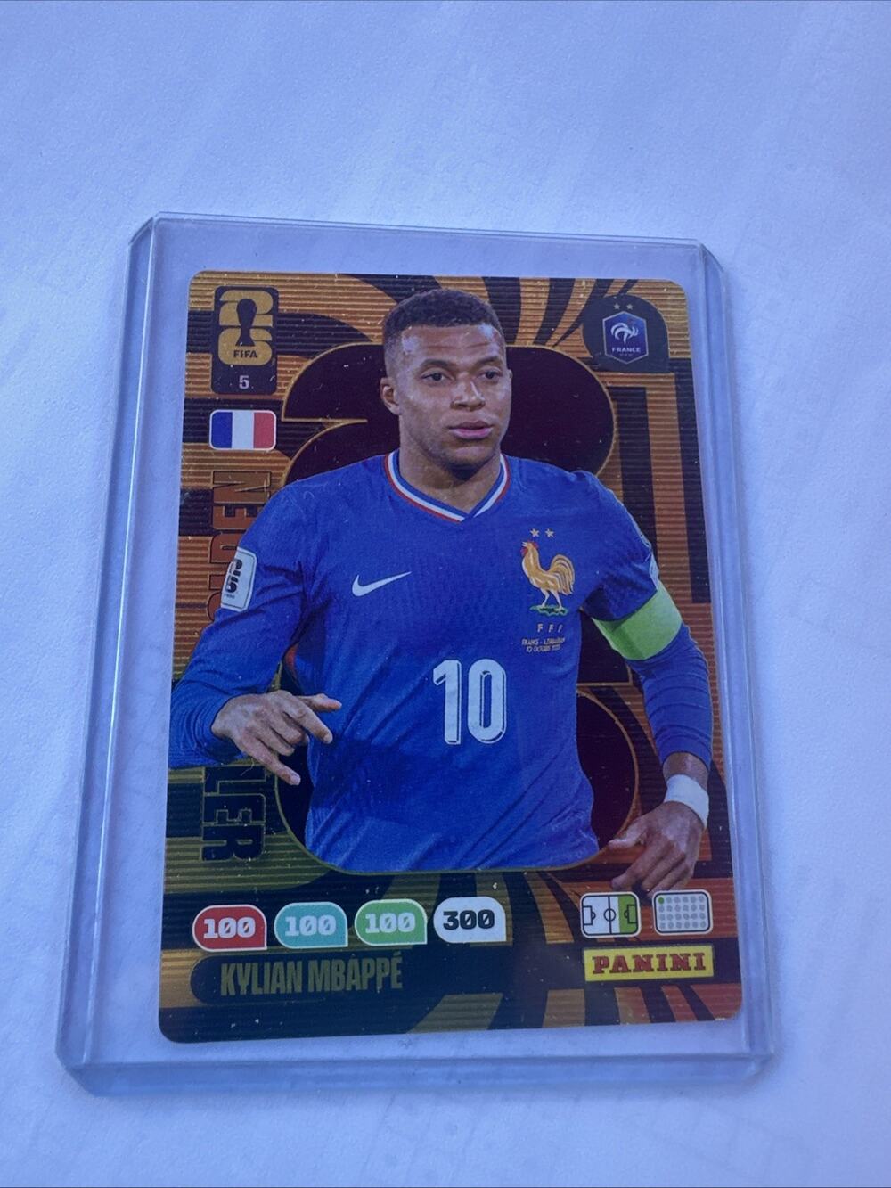 2026 Adrenalyn XL Kylian Mbappé Golden Baller Panini RARE - FIFA World Cup
